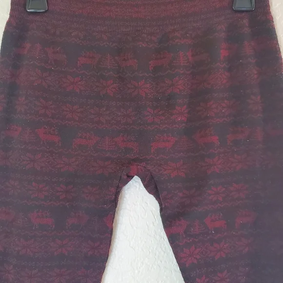 Holiday Winter Leggings Size s - Picture 3 of 3